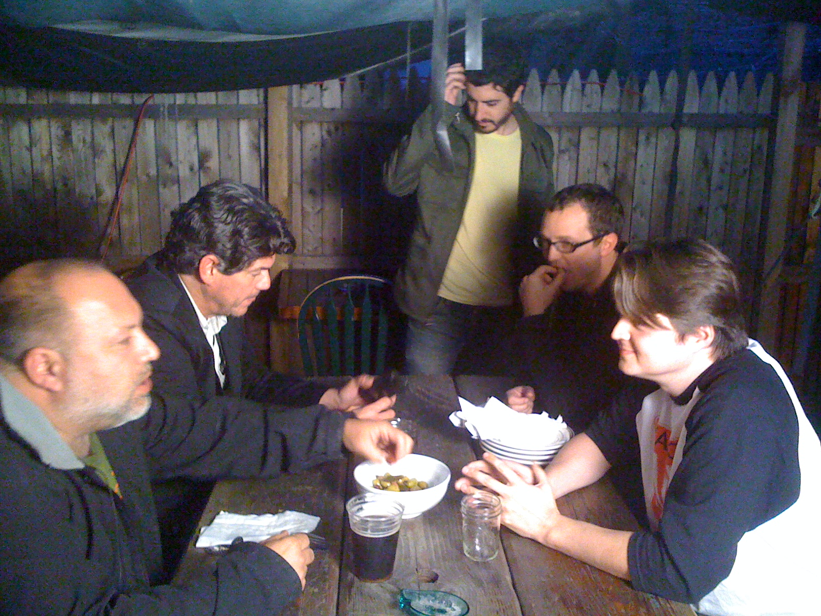 Jimmy, Ray, Rick Ring, David Urbanos, and Seth Wright at Beer Sessions Radio and Beer Nation event, 2010